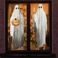 thumbnail image 4 of ‌Halloween Window Clings - 3PCS Reusable Ghost Stickers for Windows,Walls,Glass,Mirrors | Spooky PVC Decals,Indoor Outdoor Party Decor, 4 of 6