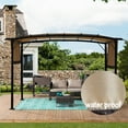 thumbnail image 2 of Outdoor Pergola Patio Gazebo 12 x 9 Ft ,Retractable Shade Canopy, Steel Frame Grape Gazebo for Gardens Terraces Porch Backyard, 2 of 6