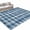 Blue, variant on Purple Plaid Entryway Rug 2x3ft Washable Non Slip Bathroom Rug Low Pile Soft Indoor Floor Front Door Mat Modern Art Checkered Farmhouse Rectangle Area Rugs Carpet for Kitchen Office Dining Room Home