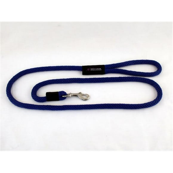 Soft Lines  Dog Snap Leash 0.5 In. Diameter By 10 Ft. - Royal Blue