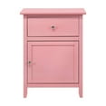 thumbnail image 3 of Glory Furniture Izzy Solid Wood 1-Drawer/1-Door Nightstand in Pink, 3 of 5