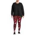 thumbnail image 2 of Terra & Sky Women's Plus Size Printed Leggings, 2 of 5