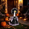 thumbnail image 5 of AZXY Halloween Porch Goose Outfit, 23‑Inch Star‑Moon Lace Goose Clothes Dress for Cement & Plastic Porch Statue, Goose Clothing, Goose Cloth,Outdoor Halloween Decorations for Yard Garden Porch, 5 of 5