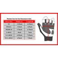 thumbnail image 2 of Wheelchair User Gloves Mobility Disability Fingerless Long Thumb Leather Palm for Men and Women Workout Weight Lifting, Cycling, Driving Gloves New Design Unisex Hi Viz M, 2 of 10