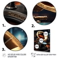 thumbnail image 3 of Designart "Elegance of Gold Phonographs III" Fashion Framed Wall Art - Glam Gold Phonographs Hallway Framed Wall Art Decor, 3 of 6