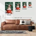thumbnail image 5 of Santa Surprise Gift Australian Shepherd Merry Cheerful Christmas Vertical Matte Canvas Poster Aussie Dog Lover Gifts Wall Art Home Decor - 12021, 5 of 5
