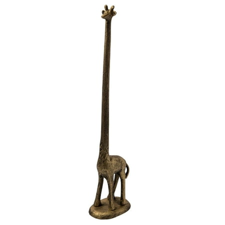 Paper Towel Holder or Free Standing Toilet Paper Holder- Cast Iron Giraffe Paper