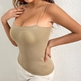 thumbnail image 6 of SwiftWear Women's Seamless Built-In Bra Cami Ultra Soft Slim Fit Tank Top Spaghetti Straps Camisole Layering Staple, 6 of 7