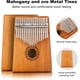 thumbnail image 2 of Piano de dedo profesional Mbira de diseño compacto de 17 teclas, caoba de alta calidad con pastilla incorporada, fácil de tocar en cualquier momento y en cualquier lugar. Color de registro, idiófono, 2 of 7