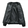 thumbnail image 4 of Chaqueta de uniforme de béisbol de talla grande de otoño e invierno para hombre, chaqueta informal para hombre Pompotops  oipoqjl11666, 4 of 9