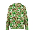 thumbnail image 7 of Women's Cute Fun Christmas Sweater Long Sleeve Knitted Sweater for Fall and Winter, Festive Holiday Wear, Perfect as Christmas Sweaters for Women and Christmas Gifts,Mint Green,Size XL, 7 of 7