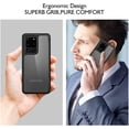 thumbnail image 3 of ORETech Compatible with Samsung Galaxy S20 Ultra Case, Clear Case for Samsung S20 Ultra Phone Case Thin Hard PC Silicone TPU Frame Protective Cover for Galaxy S20 Ultra 5G 6.9"(2020) Black, 3 of 7