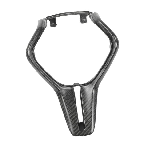 Reemplazo del embellecedor decorativo de superposición de fibra de carbono del Panel del marco del volante para Infiniti Q50 Q60 mate Jadeshay A