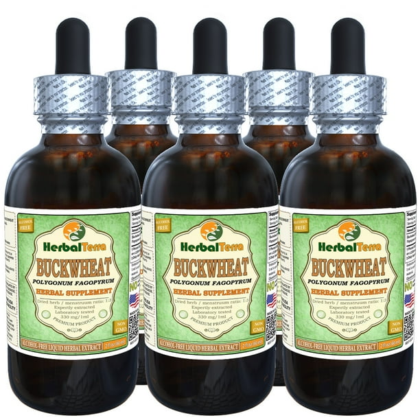 Buckwheat (Polygonum Fagopyrum) Glycerite, Dried Hulls AlcoholFREE
