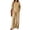 Beige, variant on Women's 2-Piece Pants Set V-Neck 3/4 Sleeve High Waist Wide Leg Cloud Cotton Casual Lounge Outfit S-XXXL