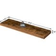 thumbnail image 6 of HOOBRO Set of 2 Wall Shelf 31.5" Hanging Shelf with Invisible Brackets Bathroom Bedroom Rustic Brown BF80BJP201, 6 of 8