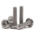 thumbnail image 5 of M6 x 10 mm (50 PCS) Tornillo de cabeza redonda plana Acero inoxidable 304 Acabado brillante Pernos de conexión de rosca completa Tornillos para muebles Tornillos para impresora 3D, 5 of 5
