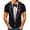 Red, variant on TUOYUAN Mens Fake Two Piece Blazer Tee Round Neck Short Sleeve Streetwear Casual Top,Black,SIZE:L