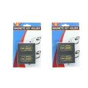Set of 4 Hide A Key Magnetic Storage Holder Under Car Spare Key Case Large Black