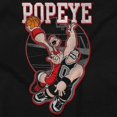 thumbnail image 2 of Popeye Bluto Basketball Game Dunk Unisex Plus Fleece Graphic Hoodie Brisco Brands 4X, 2 of 5