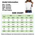 thumbnail image 3 of Shirt for Women's Fashion Casual Raglan Sleeve Round Neck 3/4 Sleeve Loose Solid Color T-Shirt Ladies Top, 3 of 5