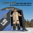 thumbnail image 3 of CLAM X-400 Portable 4 Person 8' Pop Up Ice Fishing Thermal Hub Shelter Tent, 3 of 10