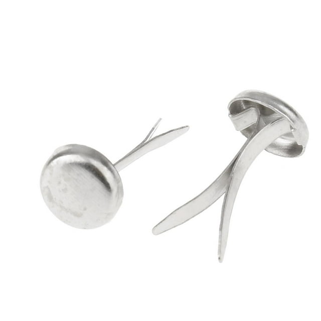 Sujetadores de Papel BLESIY 400 Piezas Plateado Mini Brads