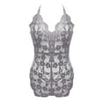 thumbnail image 2 of Gibobby Conjunto de lencería Sexy Conjunto de Lencería Erótica Ropa Interior Sexy para Mujer, Camisón de Una Pieza con Tanga, Ropa de Dormir para Mujer(Gris, XXG), 2 of 5