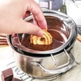 thumbnail image 3 of Stainless Steel Double Boiler Pot Chocolate Melting Pot for Melting Chocolate, Butter, Cheese, Candle and Wax Making Kit Double Spouts with Capacity of 400ml, 3 of 5