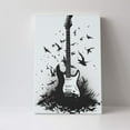 thumbnail image 4 of 16x24 inch Music Studio Decorative Painting&nbsp;Black Guitar,Villa Home Bathroom,Music Studio,Lounge,Bar,Cafes Decorative Paintings,Classic Guitar Modern Art Posters & Prints,Gift For Music Lover, 4 of 6