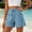 A_ Blue, variant on Womens Elastic Waist Cargo Casual Shorts, Large Patch Pockets with Drawstring, Loose Fit for Everyday Casual Wear Blue XXL