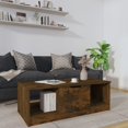 thumbnail image 1 of vidaXL Coffee Table Smoked Oak 102x50x36 cm Engineered Wood, 1 of 5