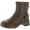 Brown, variant on Steve Madden Girls JFlyer Little Kid Zipper Ankle Boots