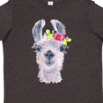 thumbnail image 4 of Inktastic Cute Llama with Flower Boys or Girls Toddler T-Shirt, 4 of 5