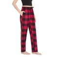 thumbnail image 5 of Women Flannel Plaid Pajama Pants Lounge Sleepwear - 2 Pack, 5 of 7