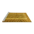 thumbnail image 2 of Ahgly Company Machine Washable Indoor Square Persian Yellow Traditional Area Rugs, 3' Square, 2 of 4