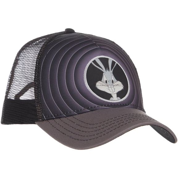 H3 Mens Bugs Bunny Adjustable Mesh Baseball Hat One Size Grey/black