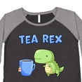 thumbnail image 4 of Inktastic Tea Rex Cute Green Dinosaur Pun Women's Plus Size T-Shirt, 4 of 5