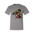 thumbnail image 3 of Dean Russo The Only Person Dog Lover Men's Graphic T-Shirt, Heather Grey, 4X-Large, 3 of 6