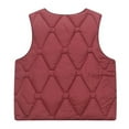 thumbnail image 3 of OGLCCG Boys Girls Puffer Vest Lightweight Front Button Sleeveless Quilted Padded Vest for Teens Kids Winter Warm Down Vest 7-15 Years, 3 of 3