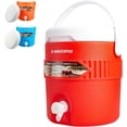 thumbnail image 1 of Termo Tipo Igloo Jarra Dispensador 3.8 LT Tapa Roscable Asa Resistente Galon Garrafon Ideal Para Bebidas Frías y Calientes Se Pueden Conservar Por Horas (Rojo), 1 of 6
