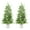 4FT, variant on 2Pcs 6Ft Artificial Cedar Topiary Trees with White Pot, Faux Plants, UV Resistant Fake Evergreen, Artificial Christmas Tree for Outdoor Indoor Door Garden Farmhouse Home Decoration