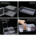 thumbnail image 3 of Clear Seasoning Box, Seasoning Rack Spice Pots, Plastic Storage Container Condiment Jars with Lids and Spoon, Kitchen Organization Containers for Spice, Salt, Sugar, Cruet (8 Piece ), 3 of 7