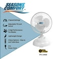 thumbnail image 2 of Seasons Comfort 6 Inch Combo Desk & Table Fan, Clip Fan, Adjustable Tilt - FTC6, 2 of 9