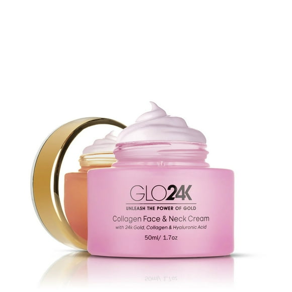 Crema Facial Y Cuello Con Oro de 24K Y Colágeno GLO24K