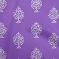thumbnail image 1 of oneOone Viscose Chiffon Purple Fabric Block Quilting Supplies Print Sewing Fabric By The Yard 42 Inch Wide-3Y, 1 of 6