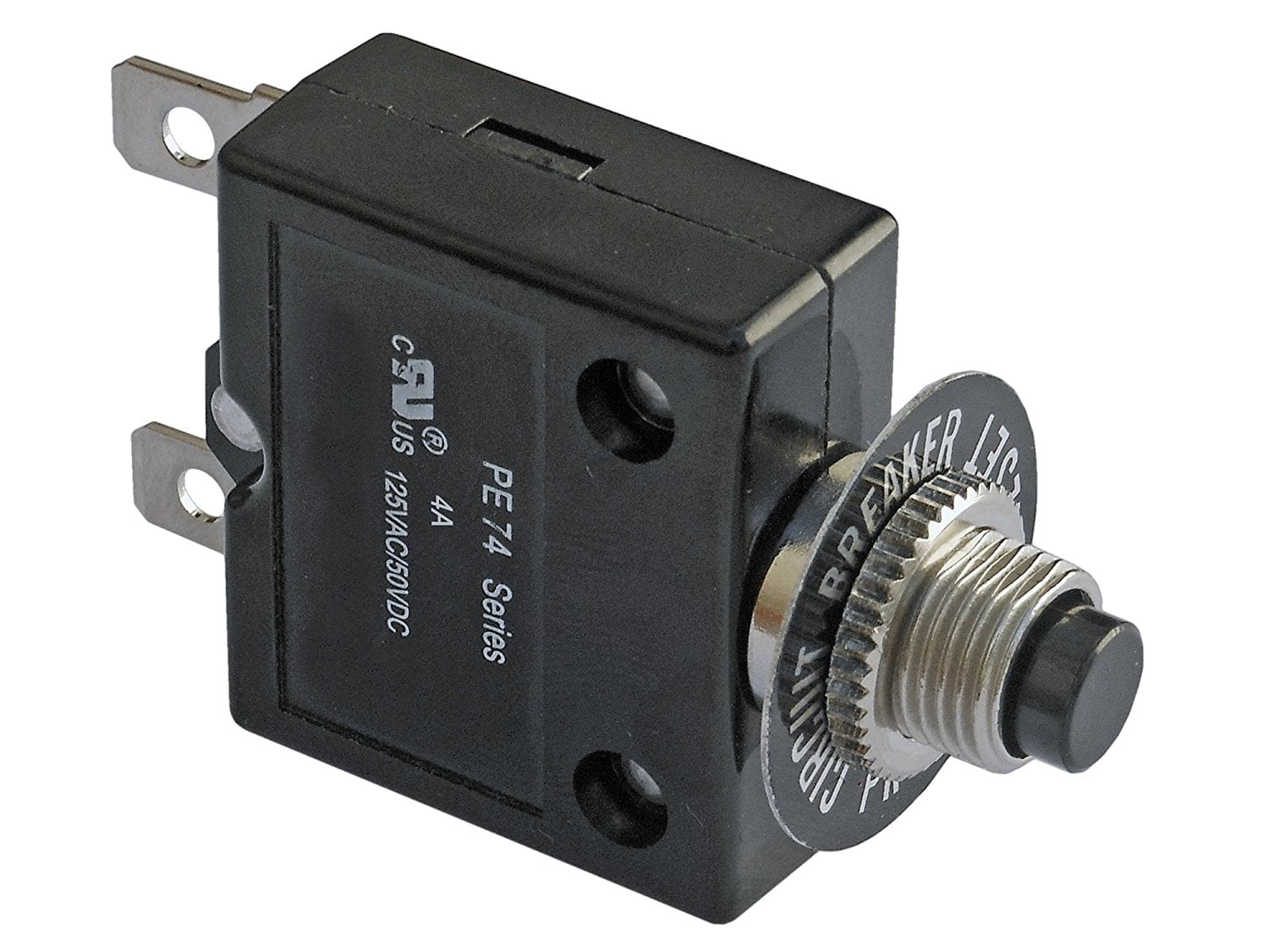4 Amps Pushbutton Thermal Circuit Breaker Reset Boot Switch -, Push