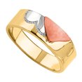 thumbnail image 1 of 14k Tri Color Gold 5-mm Ladies Wedding Band, 1 of 1