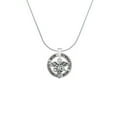 thumbnail image 2 of Delight Jewelry Silvertone Caduceus - CNA Gymnastics Mom Ring Charm Necklace, 18", 2 of 4