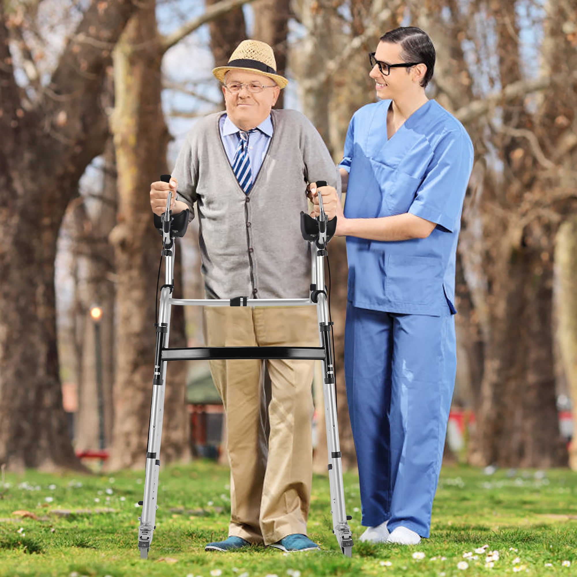 Costway - Brandclub - Costway Standard Walker Foldable
